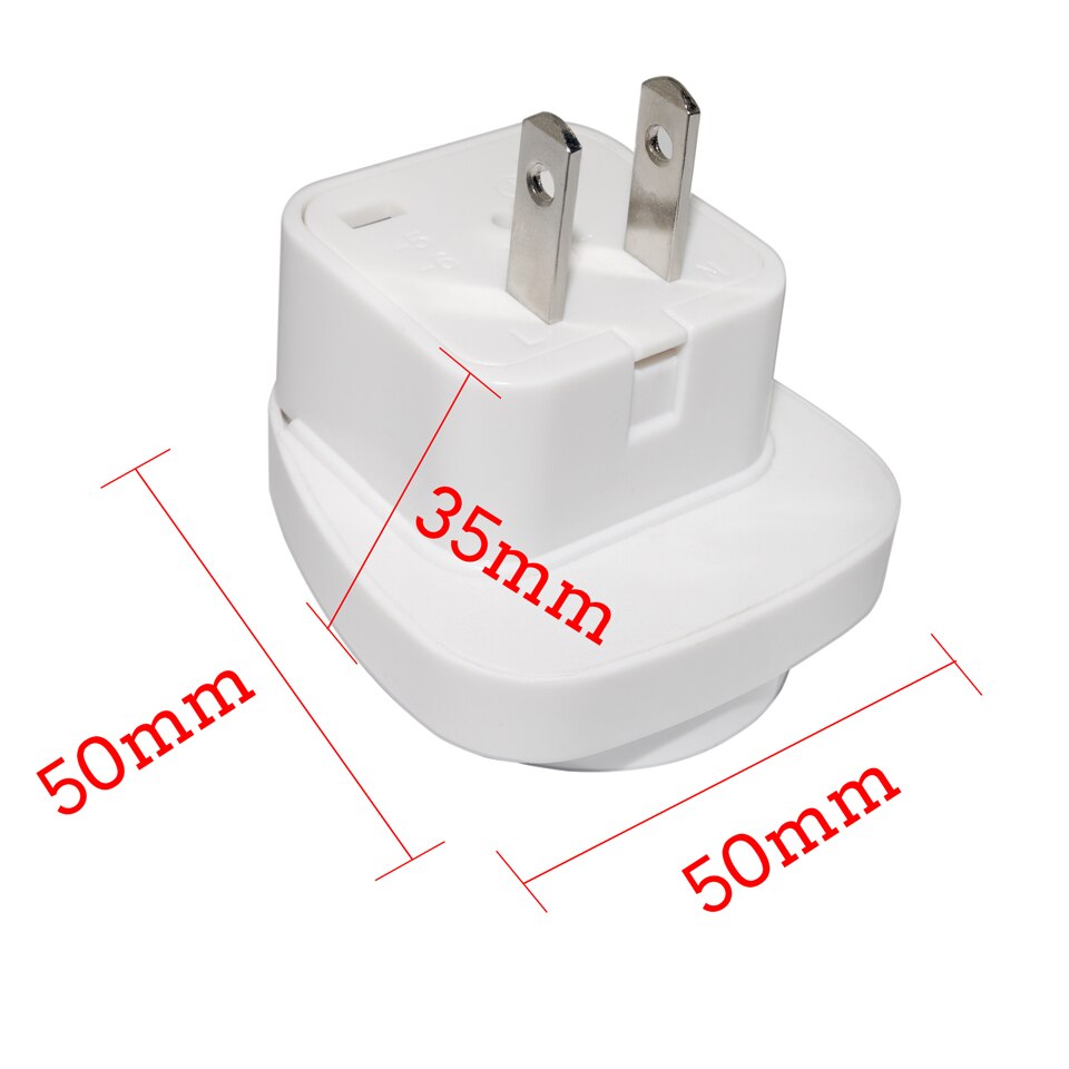 US American 2 Pins AC Power Electric Plug To EU US Italy Plug Universal International World Travel Adaptor Adapter Converter