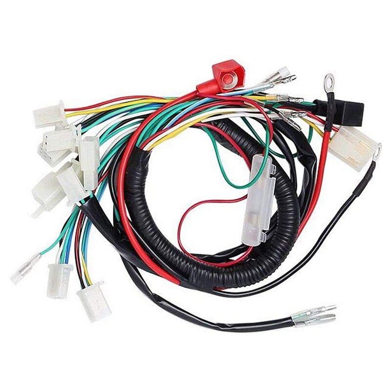 Electrics Stator Coil CDI Wiring Harness Solenoid Relay for 4Stroke ATV 50Cc 70Cc 110Cc 125Cc Pit Quad Dirt Bike Go Kart
