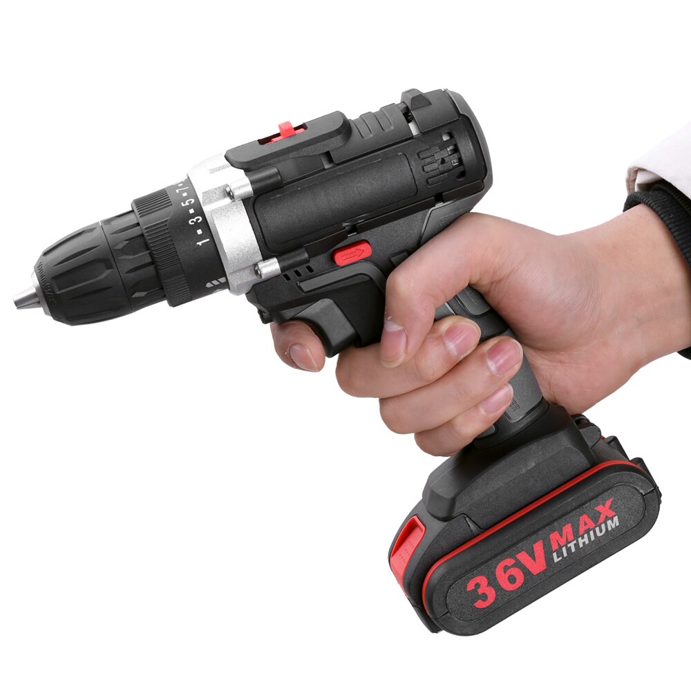 36V Multifunctional Electric Impact Cordless Drill High-power Lithium Battery Wireless Rechargeable Hand Drills Electric Tools