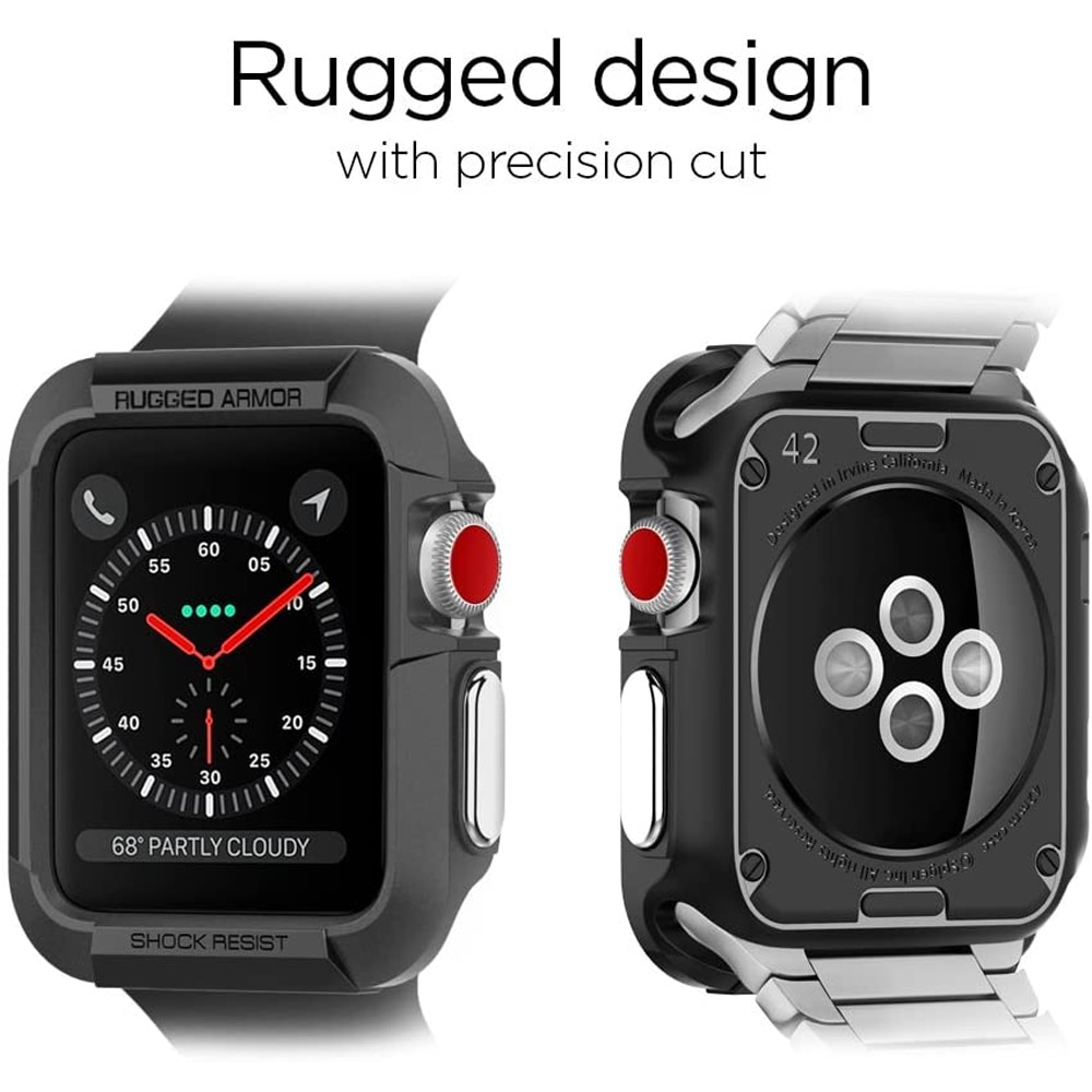 Robuuste Armor Horloge Case Voor Apple Horloge Band 40Mm 44Mm Tpu Soft Shockproof Beschermhoes Voor Iwatch 4 5 6 Se Accessoires