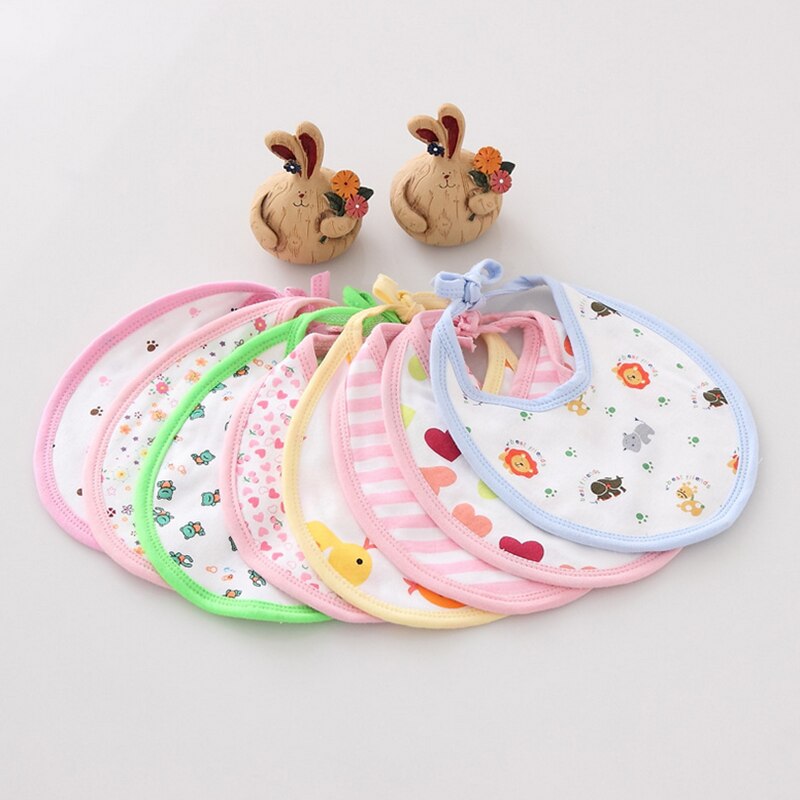 10x Baby Slabbertjes - Katoen Dierenpatroon - Nieuwe Mondzak Handdoekjes