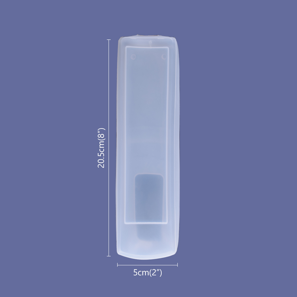 1PCS Remote Control Cover Silicone Transparent TV Remote Control Case Air Conditioning Dust Protect Storage Bag: 20.5x5 e