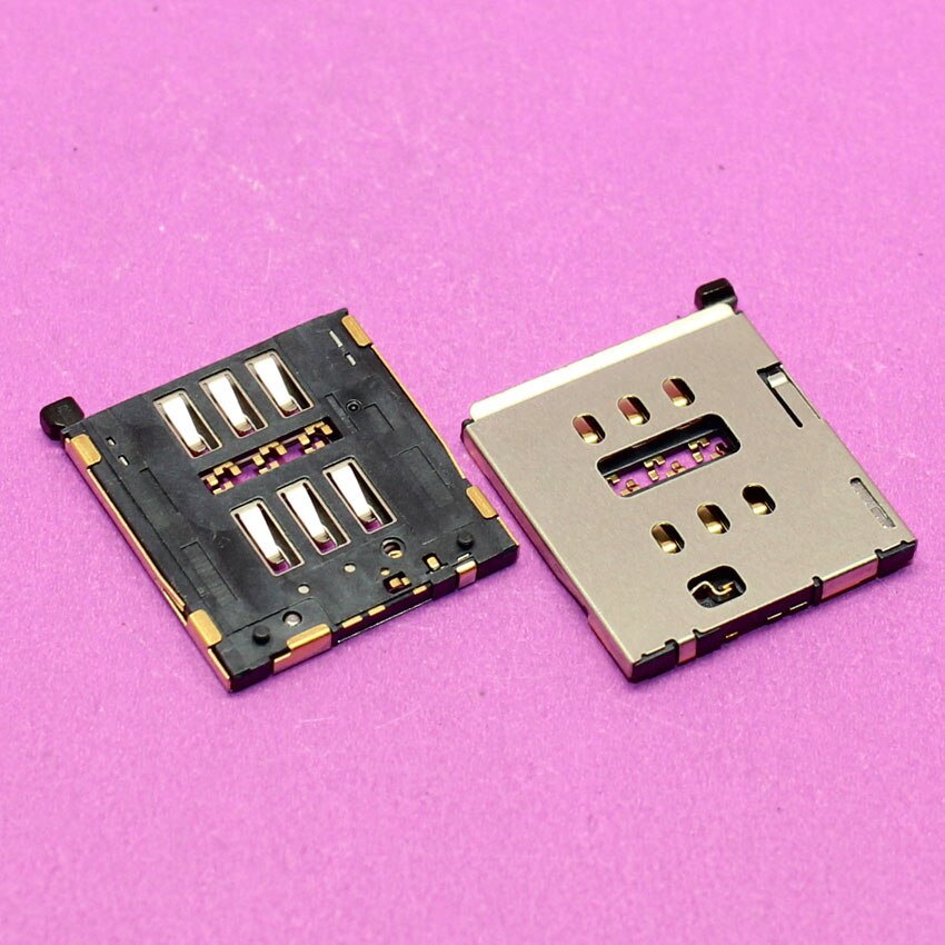 YuXi 1PCS SIM card reader tray slot connector for iPhone 6S 4.7 inch cell phone sim card adapters.