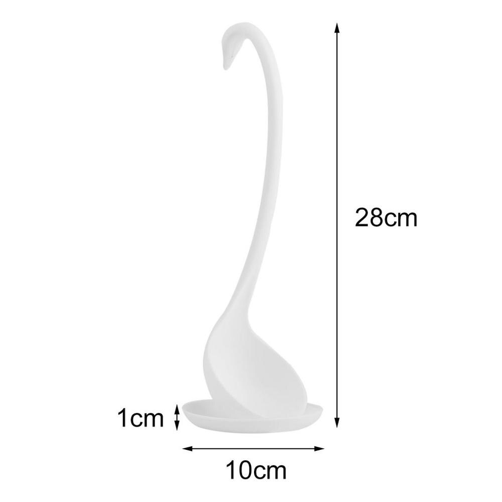 Zwaan Pollepel Lepels Unieke Zwaan Vormige Pollepel Speciale Swan Lepels Nuttig Keuken Koken Tool Plastic Pollepel Thuis Tafel Decor