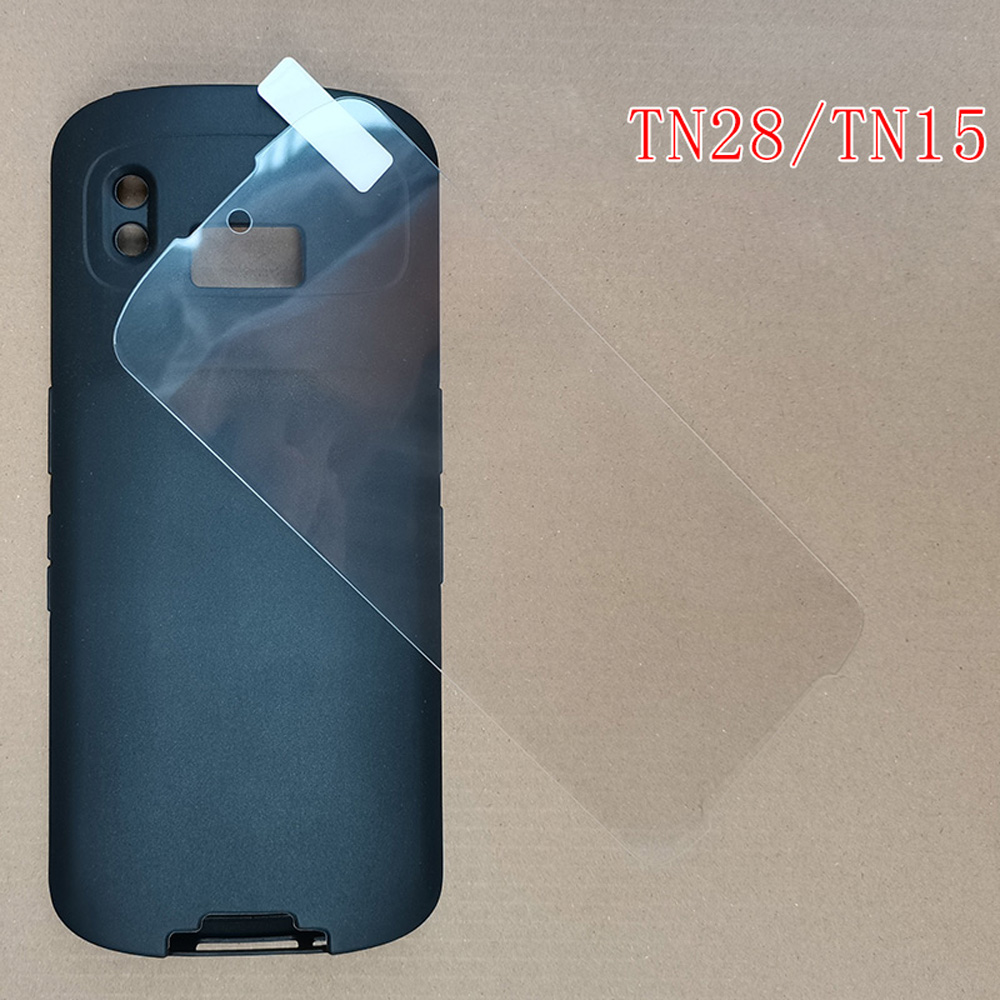 Schutzhülle aus robustem gummi für zebra  tn28 tn15 tc51 tc52 tc52x tc56 tc57 tc21 tc26 displayschutzfolie aus gehärtetem glas: Hellgrau