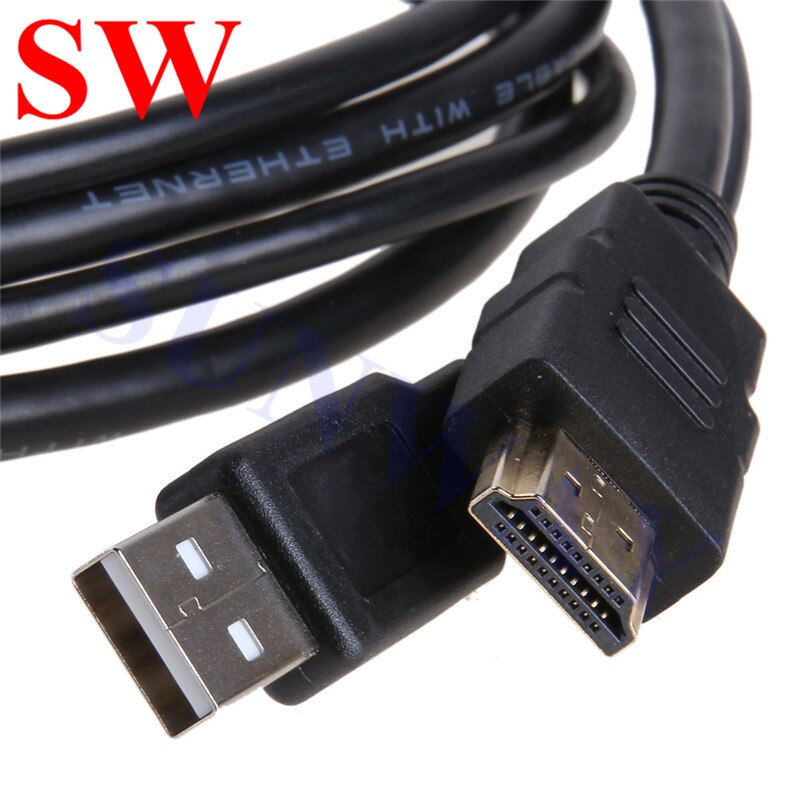 Tableau de bord de voiture encastré panneau USB 2.0 HDMI rallonge de panneau pour câble d'extension de montage de voiture avec outils d'installation