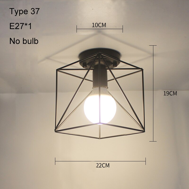 Moderne Decke Lichter LED Decke Lampe Jahrgang Plafondlamp KäFeige Plafonnier Kristall Lampe Für Esszimmer Küche Lampara Techo: Typ 37 Nein Birne