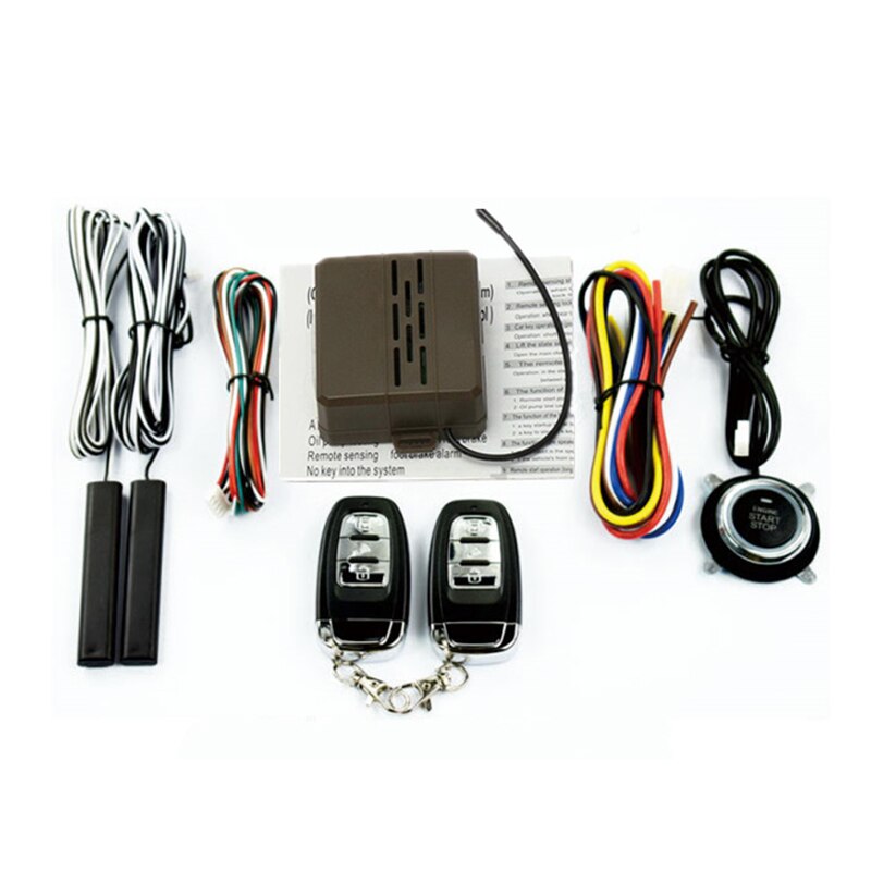 Smart One-button Start Car Alarm System Push Engine Start Stop Button Lock Ignition Immobilizer With Remote Keyless Alarm System