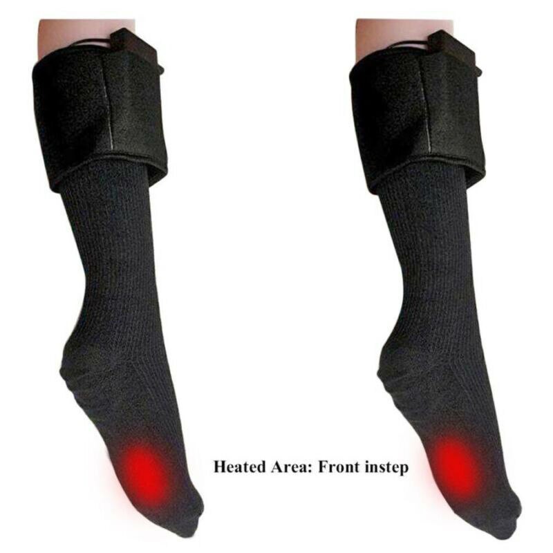 Heated Socks For Motorcycle Bike Winter Warm Electric Battery Heated Socks Feet Warm Heater Skiing Fishing Shoe Boot Warm