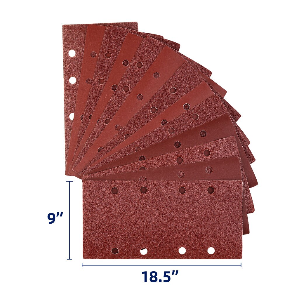DEKO 20pcs Flat sandpaper, Sanding Paper ,Grit 40-400,Widely used in metal, woodworking for DKFS16Q1