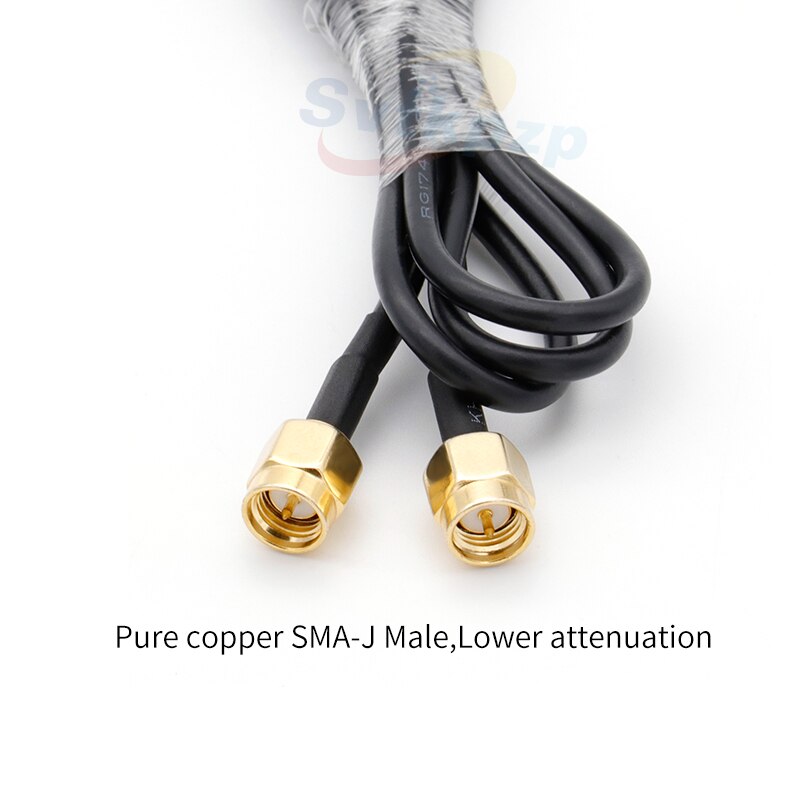 Pure Copper RG174 WIFI Extension Cable Gold Plated SMA Male to Male Antenna Network Pigtail Extension Cable for Router WLAN