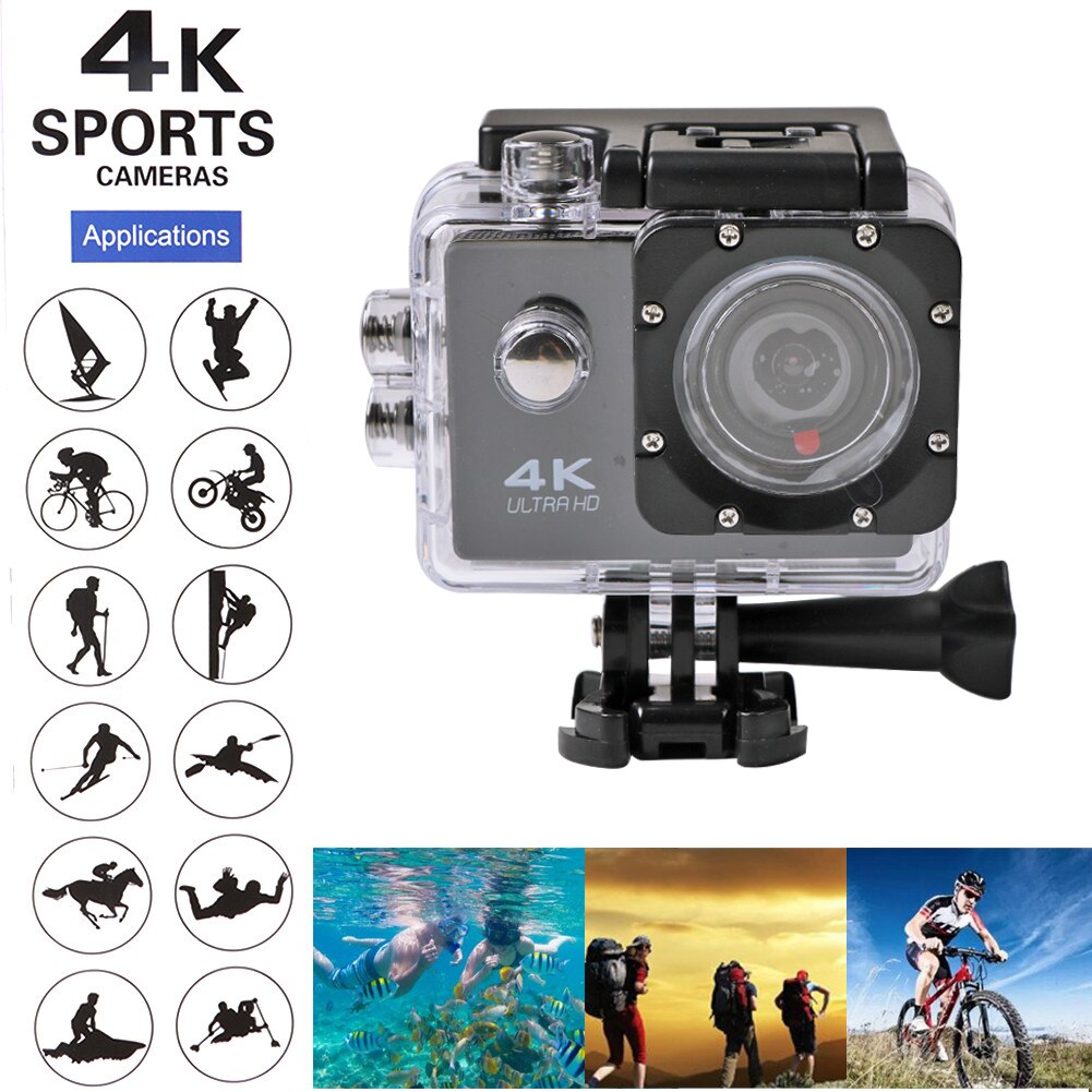 4K 25fps Wifi Actie Camera 12MP Ultra Hd 170D Onderwater Waterdichte Sport Dv Helm Cam Digitale Motion Video-opname camera