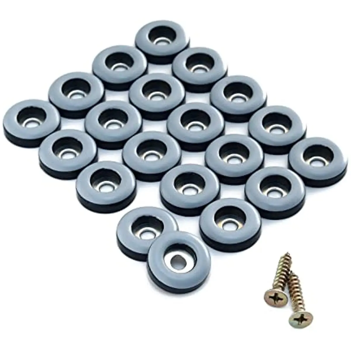 20 pièces 19mm meubles curseurs tampons avec vis meubles glisse bloc coulissant Table chaise jambe tapis tapis bois dur plancher protecteur