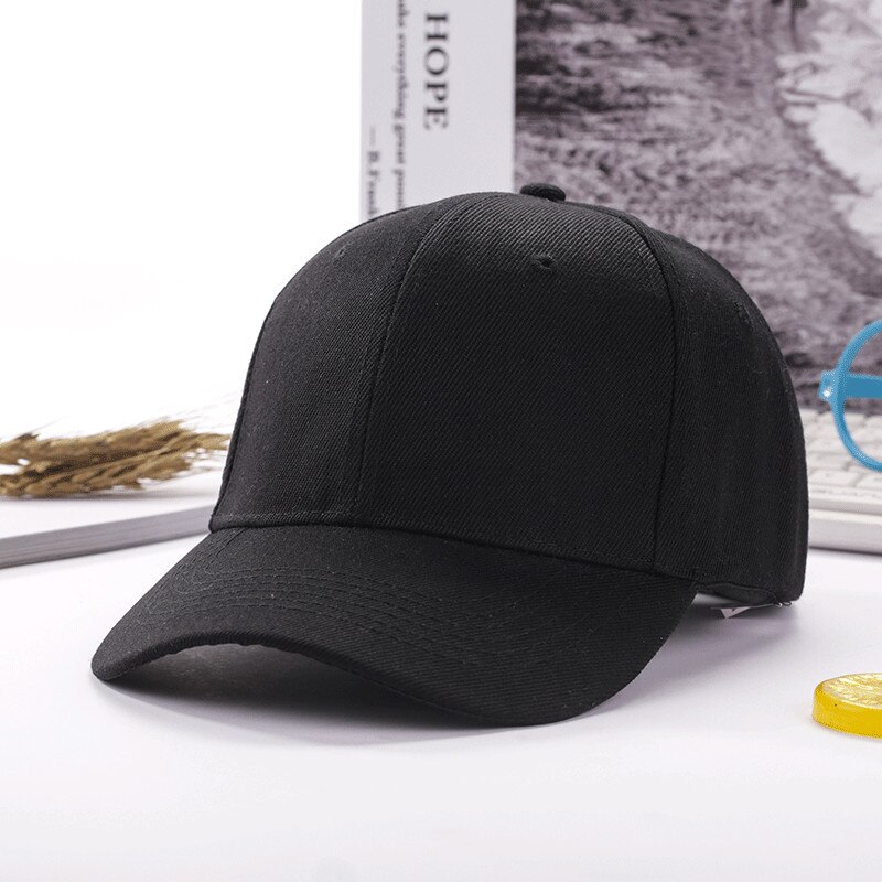 Wjustforu Classic Casual Youth Caps Cotton Baseball Cap Washed Style Hat Plain Adjustable Solid Mens Hats Unisex Women Men Top