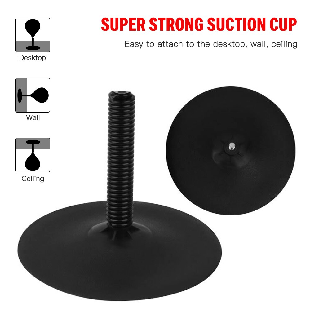 Inflatable Desktop Speed Ball with Strong Suction Cup and Inflation Pump Boxing Punching Bag Stress Buster Relief