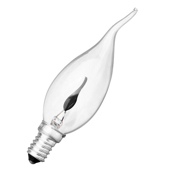 ciągnąć ogon Sztuka lampa ozdobna edison E14 żarówka 3W 220V retro płomień świecy lampy żarowe żarówka ciepłe żółte światło klasyczny