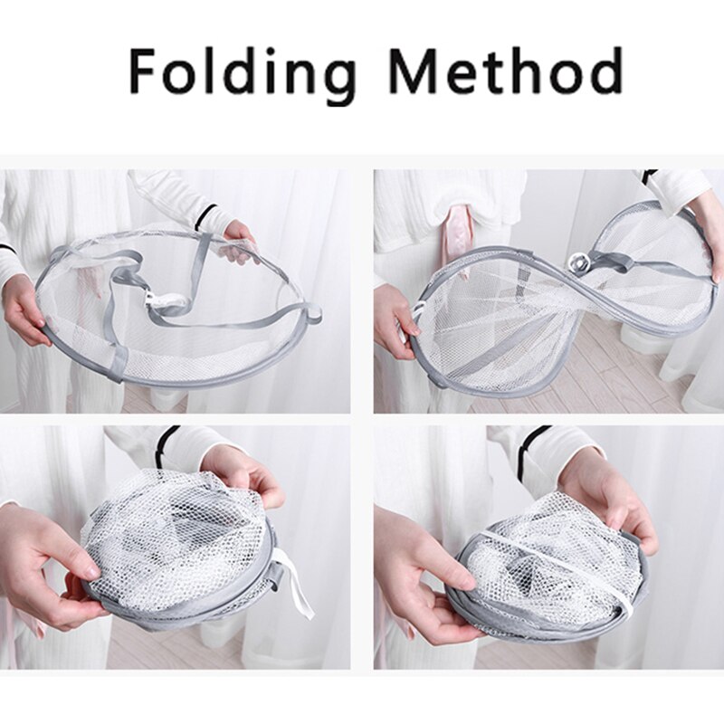 Hanging Clothes Drying Basket Folding Drying Net f... – Grandado