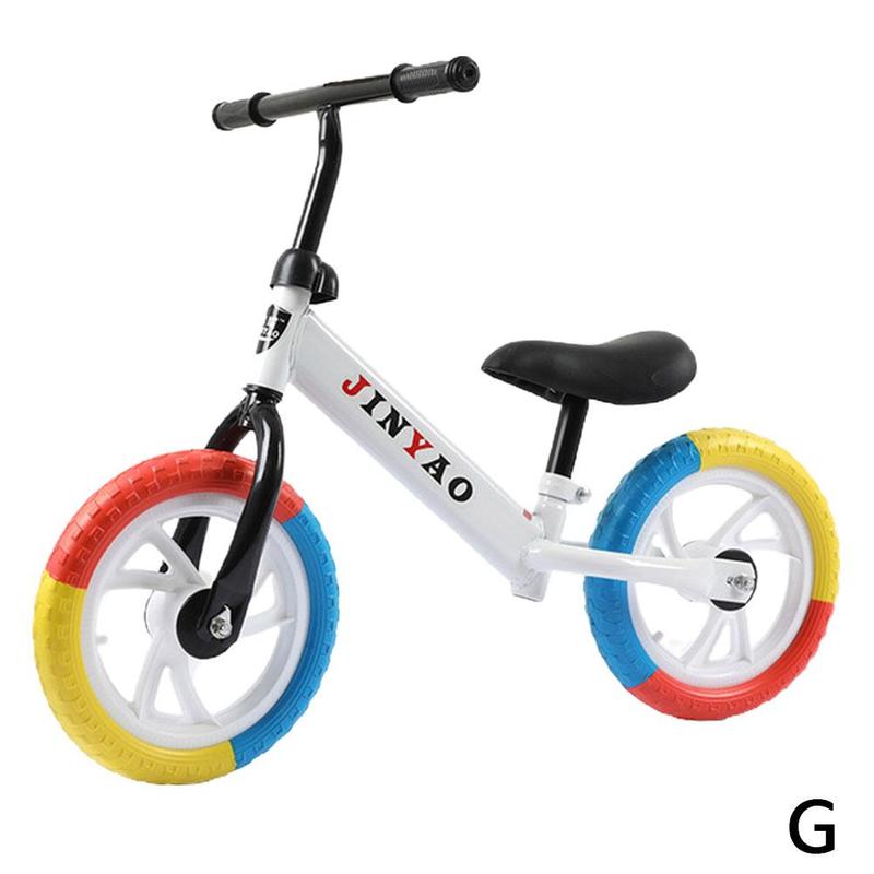 Children's Balance Bike No Pedals Height Adjustable Riding 360° Learning Walking Rotatable With Scooter Bicycle Handlebar L6F9: G