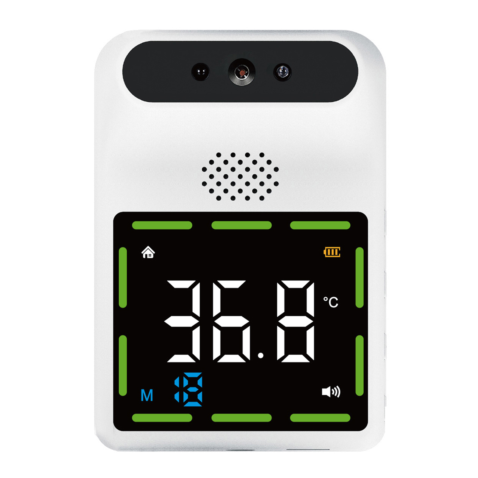 2-in-1 Automatic Digital Thermometer Non-Contact Infrared Temperature Measurement Mini Thermometer High Temperature Alarm: 4