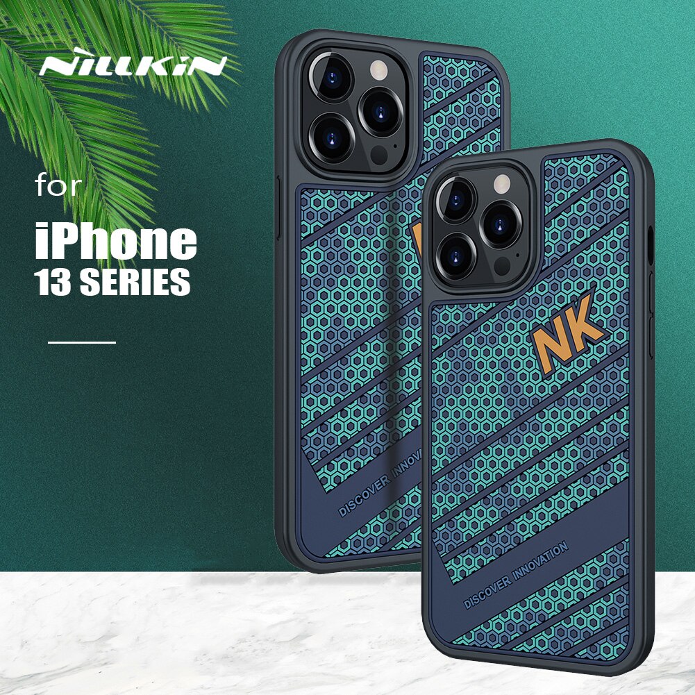Voor Iphone 13 Pro Max Case Nillkin Luxe Striker 3D Textuur Silicone Ultradunne Back Cover Voor Iphone 13 13 Pro Max Telefoon Case