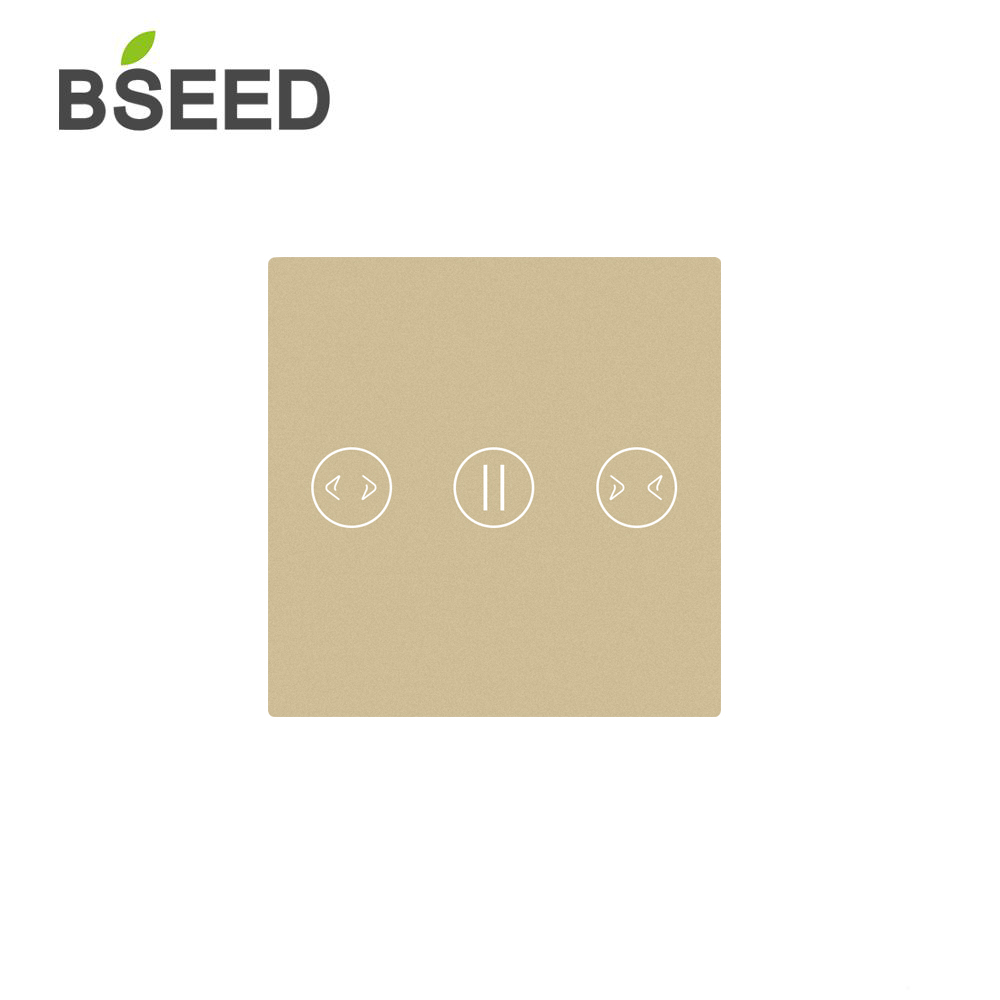 Bseed-interruptor de luz sensível ao toque, 47*47mm, para parede, painel de vidro pequeno, faça você mesmo, 1/gang, nova cortina, padrão, dimmer, partes de vidro de cristal