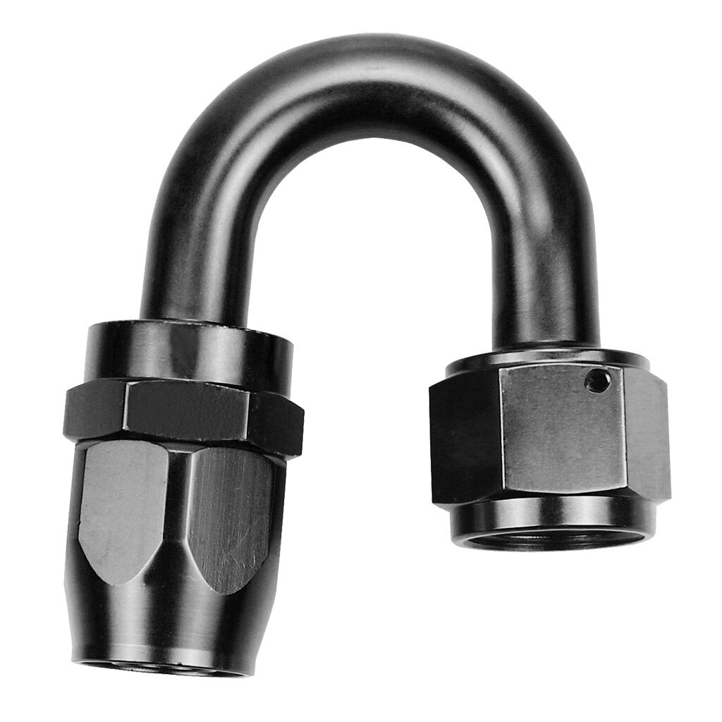 AN4/AN6/AN8/AN10/AN12 Swivel Hose End Fitting Adapter For Oil/Fuel/Gas Hose Line AN Degree Swivel Hose End Black may27: AN6-180Degree