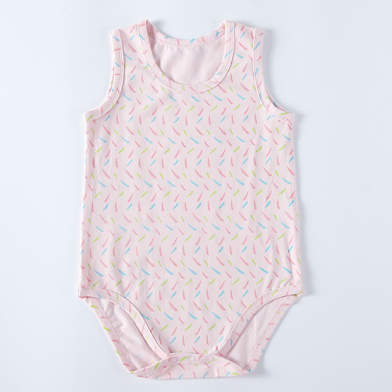 Kinderen kleding bodysuit vestidos jongens en meisjes kleding pyjama kinderen zomer mouwloos katoenen jumpsuit strepen multi-kleuren