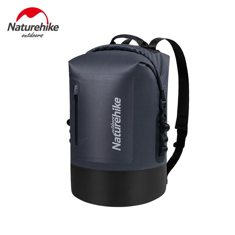 Naturehike udendørs vandtæt taske ultralet camping vandtæt rygsæk drivende svømning tør taske sac etanche: 40l grå