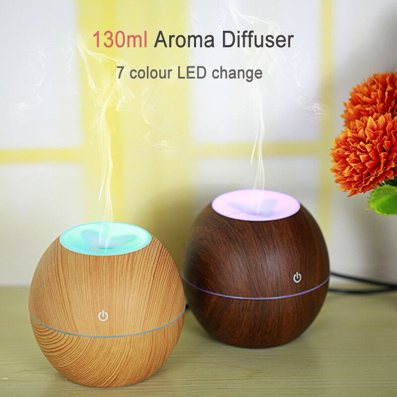 USB LED Ultrasonic Aroma Humidifier Essential Oil Diffuser Aromatherapy Purifier