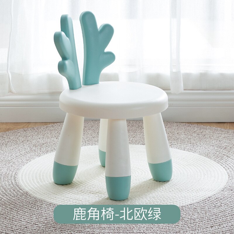 Babygo Import Kinderen Spel Tafels En Stoelen: CHILDREN S Chair Light Green Deer
