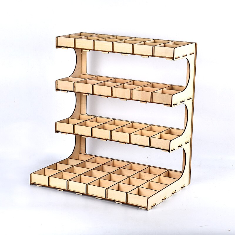 Holz Farbe Gestell Stehen Pigment Organizer Tinte Öl Flasche Gestell Lagerung Kasten Diy Zubehör Halfter NäGel Schrauben