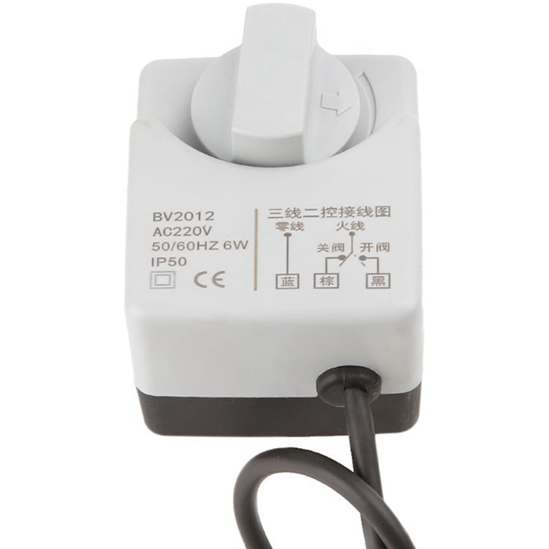 Dn15/ dn20/dn25 ac220v 2- vejs 3 -leder motoriseret kugleventil elektrisk aktuator med manuel kontakt cnim