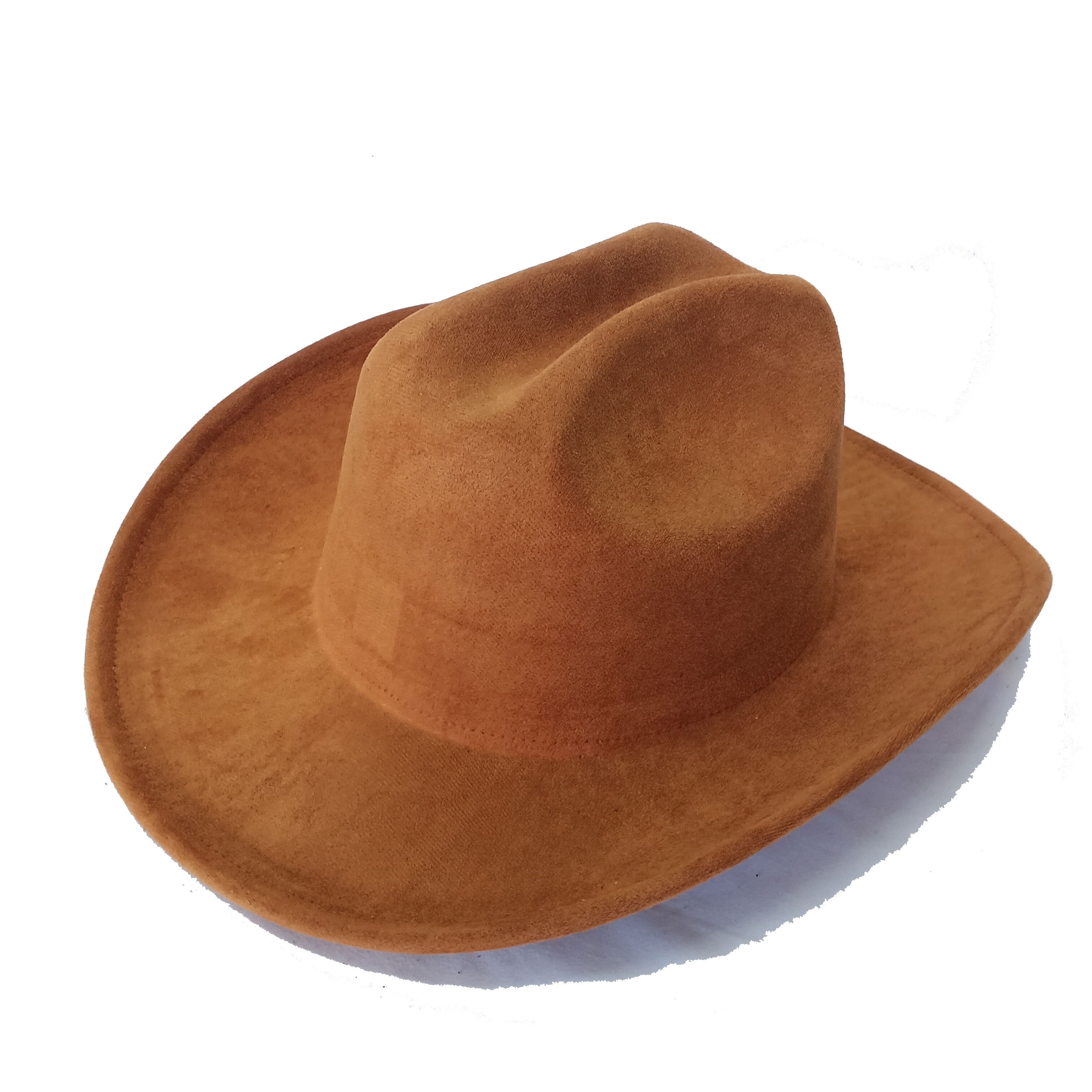 Gorros de vaquero de gamuza para hombre y mujer, sombrero cálido de ala ancha, de Iglesia Panamá, a la , de otoño: 03