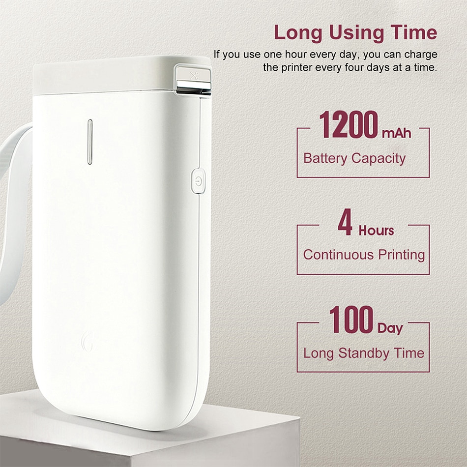 Wireless label printer Portable Pocket D11 Label Printer Portable BT Thermal Label Printer Home Use Office Fast Printing Printer