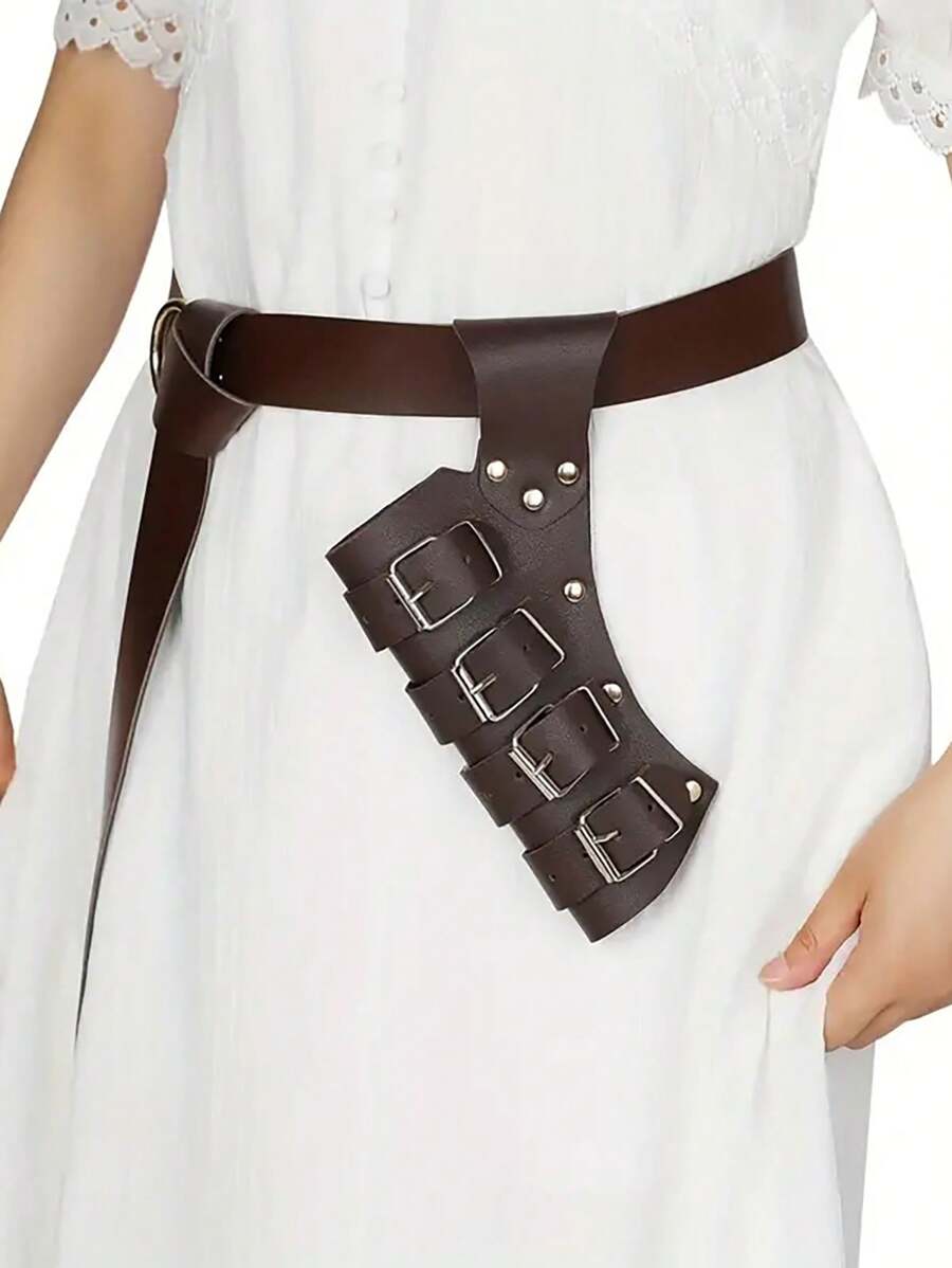 Mittelalterliche Schwert Frosch Gürtel Taille Scheide Scheide Erwachsene Krieger Rüstung Cosplay Zubehör Rapier Leder Schnalle Riemen Holster