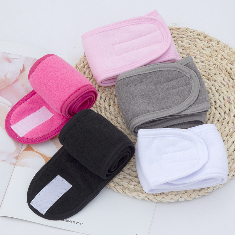 Banda para la cabeza para mujer, diadema ajustable para SPA, Yoga Facial, maquillaje para baño, banda para el cabello para lavado de cara, toalla suave, accesorios de maquillaje para el cabello