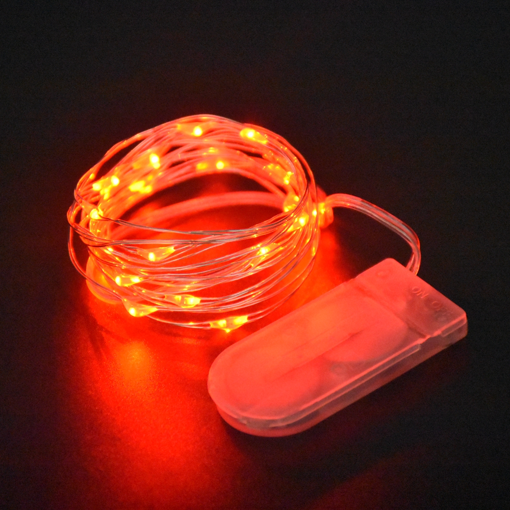 1M 2M Lichterkette Schnur CR2032 Batterie Mini DIY drinnen Zimmer Dekor Licht Hochzeit Weihnachten Lichter Girlande LED dekoration: verrotten / 0-5W