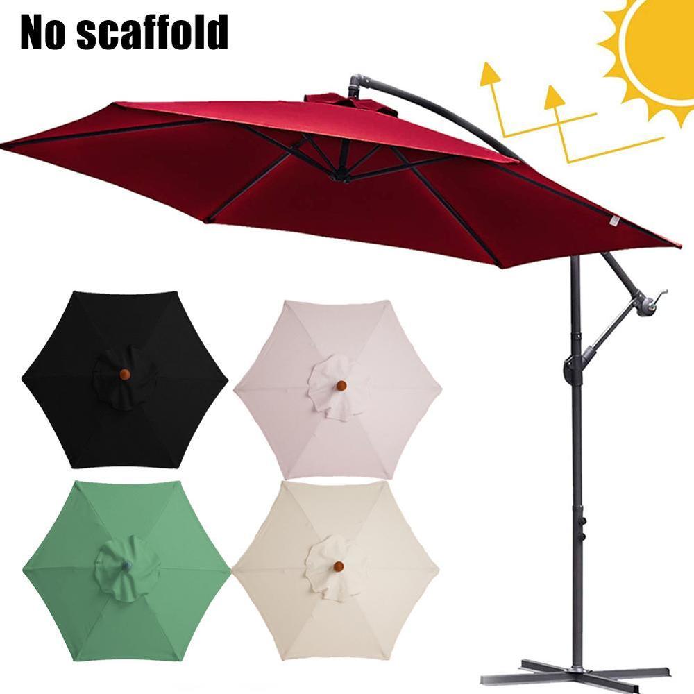 2M Parasol Patio Zonnescherm Paraplu Cover Voor Binnenplaats Zwembad Waterdichte Zwemmen Outdoor Strand Zon Pergola Tuin Luifel Ze A9C7