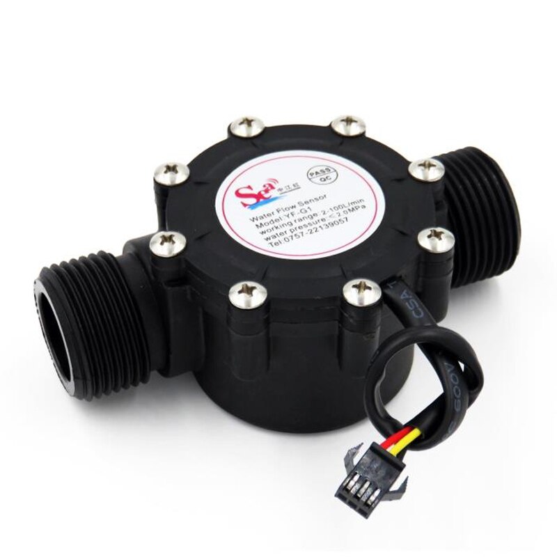 DN25 pipe 1'' water flow hall sensor Hall Flowmeter , flow meter ...