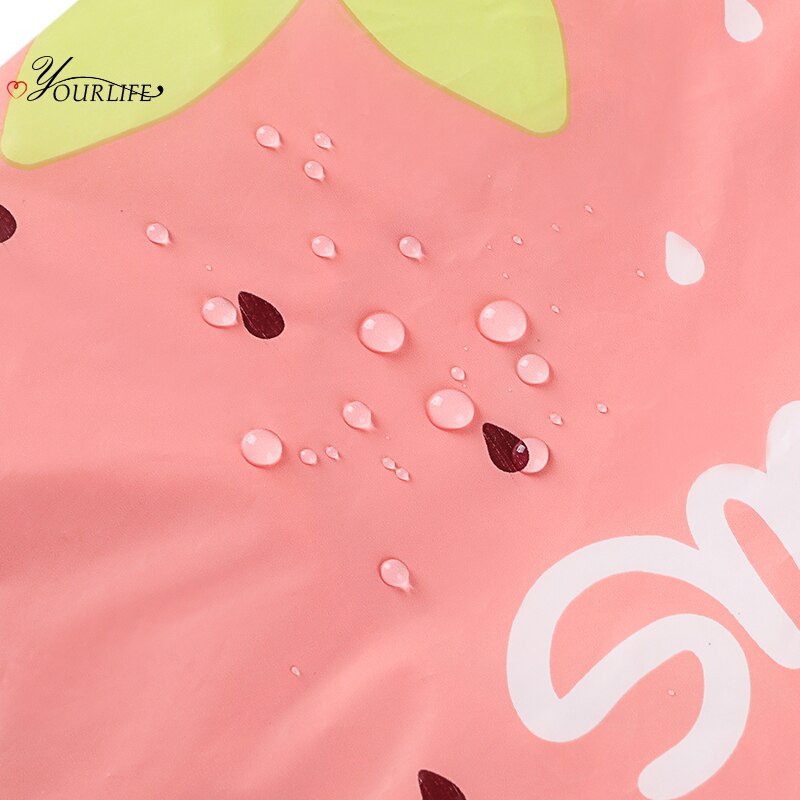 OYOURLIFE Bathroom Cartoon Waterproof Bath Cap Douche Cap Elastic Band Shower Hat For Women Hair Protective Cosmetic Cap