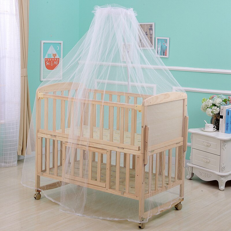 Myggnett til baby sommer babyseng nett krybbenett myggnett spedbarn kalesje rund seng baldakin til barneseng