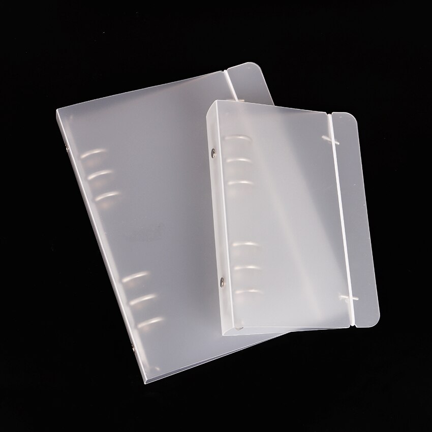 A5 A6 Notebook Accessory Sheet Shell Office School Stationery Transparent Concise 6 Holes Binder Planner Cover