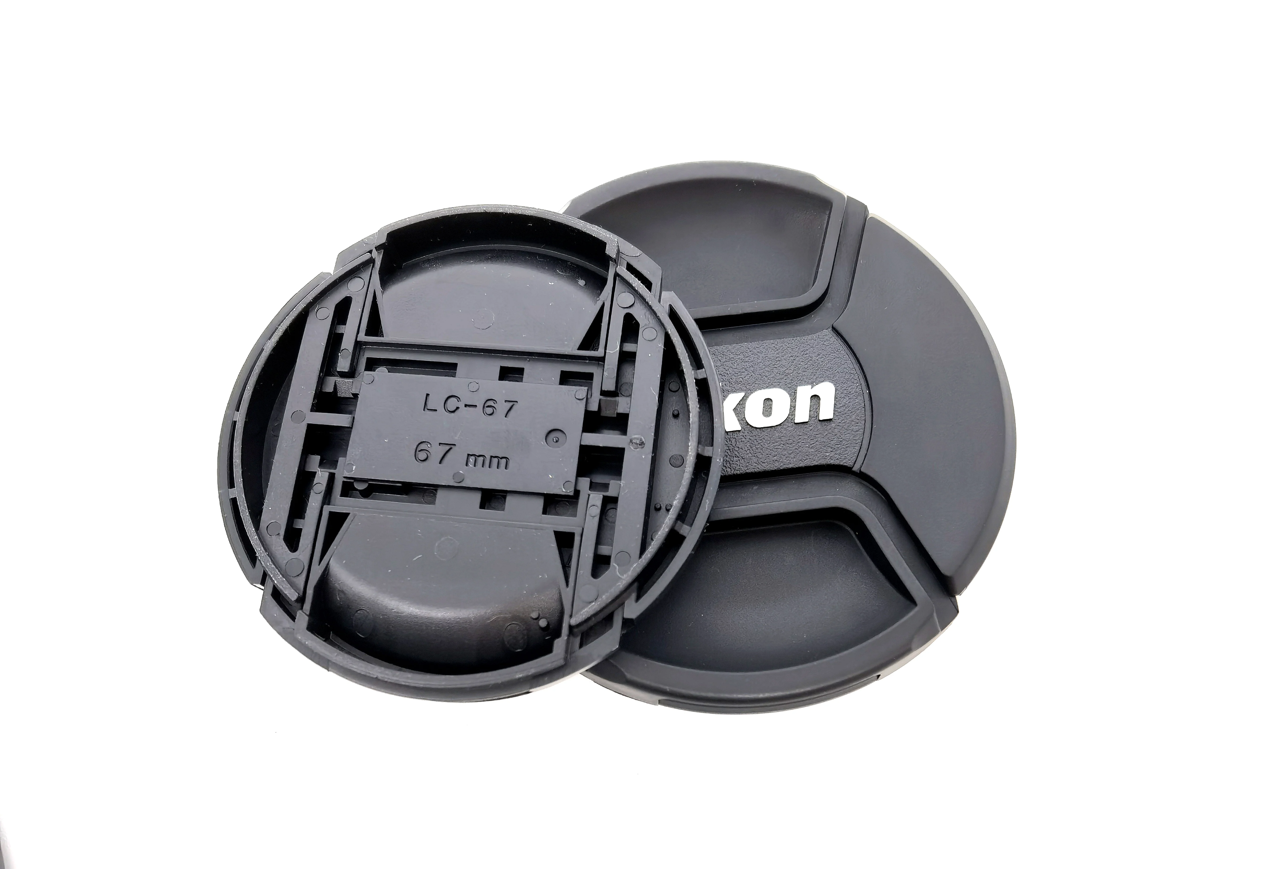 1 pièces de pour Nikon 67mm 77mm 82mm 67 77 82 couvercle d'objectif d'appareil photo reflex capuchon d'objectif accessoires d'appareil photo: Black