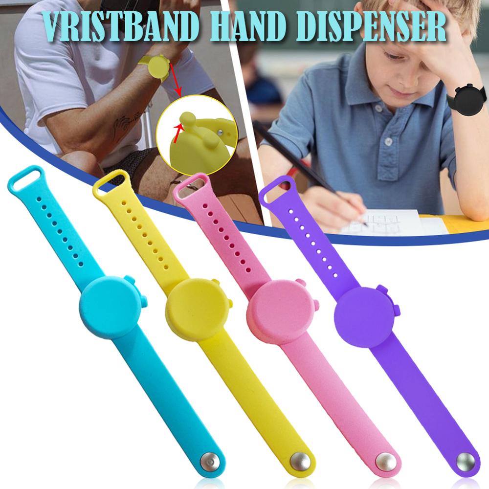 Armband Polsbandjes Cleaner Gel Dispenser Schoolbenodigdheden Draagbare Wearable Zeepdispenser Met Squeeze Fles Zachte Siliconen