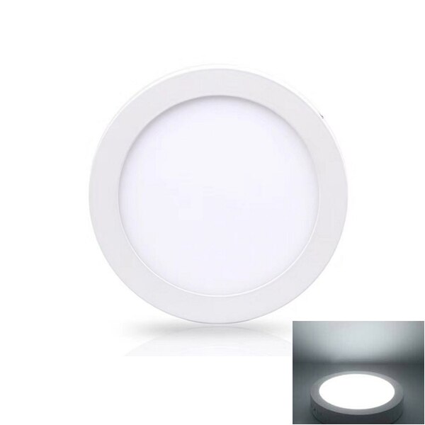 Surface Mounted Led Panel Light 6W 12W 18W 24W Round Square Spotlights Lamp Indoor Led Ceiling Light LED Lighting for Home Decor: Round White / 12w