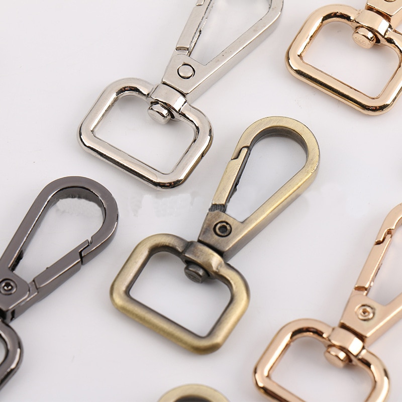 5cm 2PCS Metal Hook Clips Buckles Detachable Snap Hook Bag Strap Belt Webbing Pet Leash Hooks DIY Replacement Bag Accessories