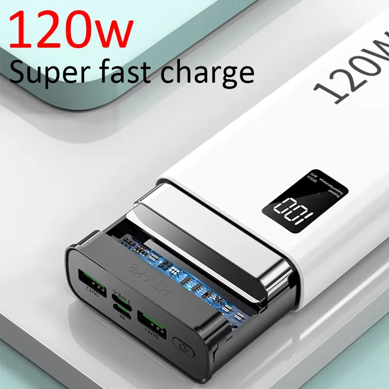 Xiaomi 120W Power Bank 50000mAh High Capacity Fast Charging Powerbank Portable Battery Charger For iPhone Samsung Huawei
