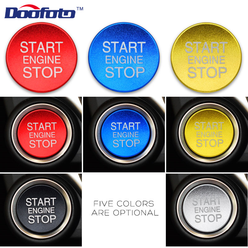 Doofo-pegatinas de para coche, carcasa de botón de arranque del motor para Alfa Romeo Giulietta Stelvio 159 Giulia, accesorios para coche