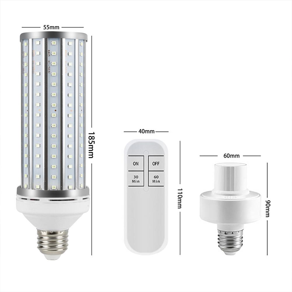 Bombilla LED ultravioleta de maíz para desinfección, esterilizador de luces Led de ozono para el hogar, elimina ácaros, 60W, Lámpara Germicida UV, E27/E26