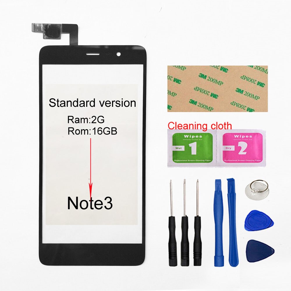 Touch screen Für Xiaomi Redmi Hinweis 1/2/3/4 Touch Screen Digitizer Sensor Glas Panel Ersatz: Note3 Black Tool